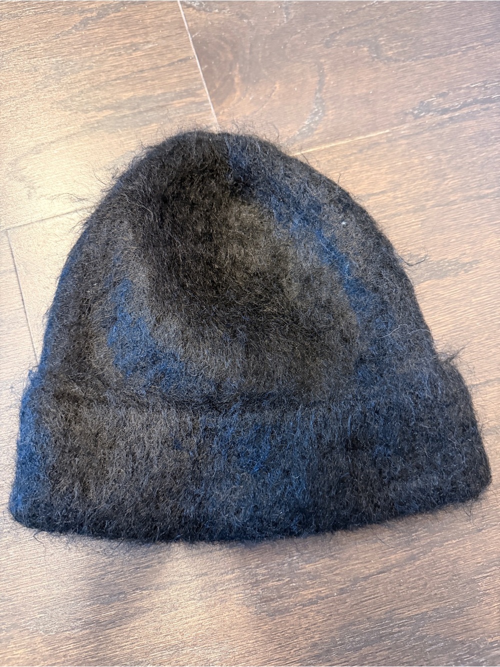 COS Black Mohair Beanie